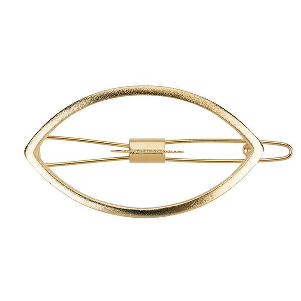 Eye Opener Barrette Gold Matte