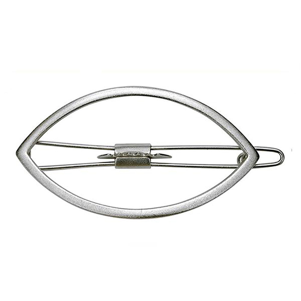Eye Opener Barrette Silver Matte