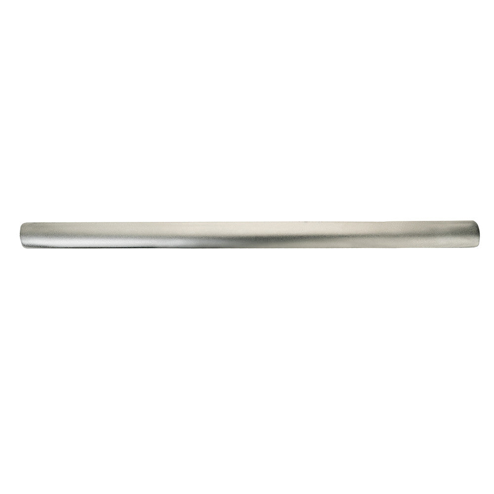 French Thin Rectangle Barrette Silver Matte