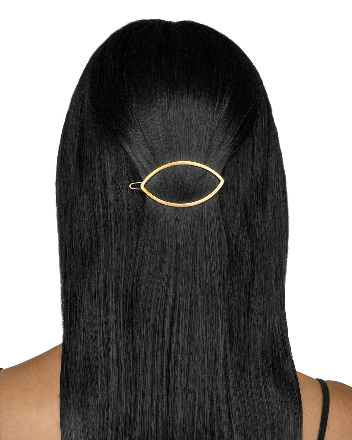 Eye Opener Barrette Gold Matte