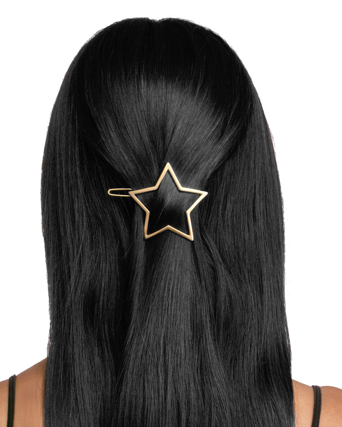 Golden Star Barrette Gold Matte