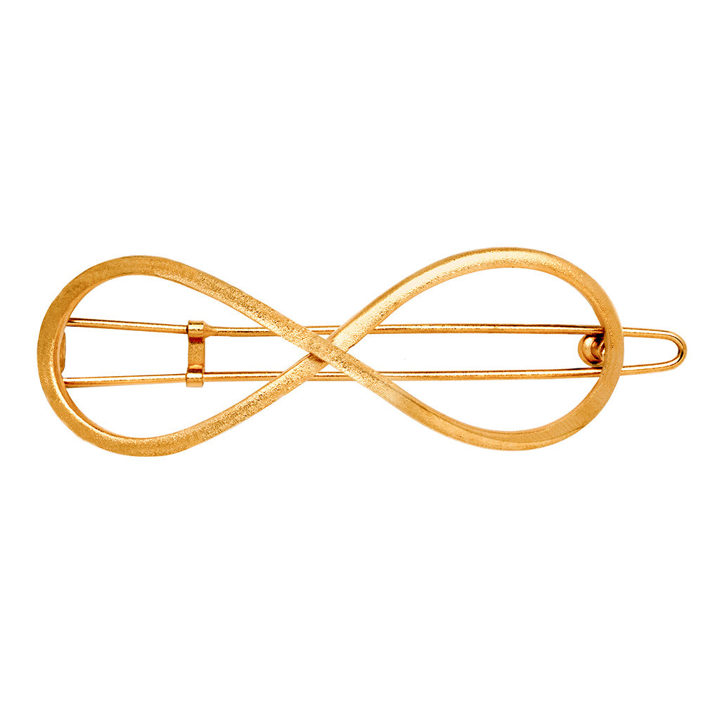8 Barrette 2 Tone Gold