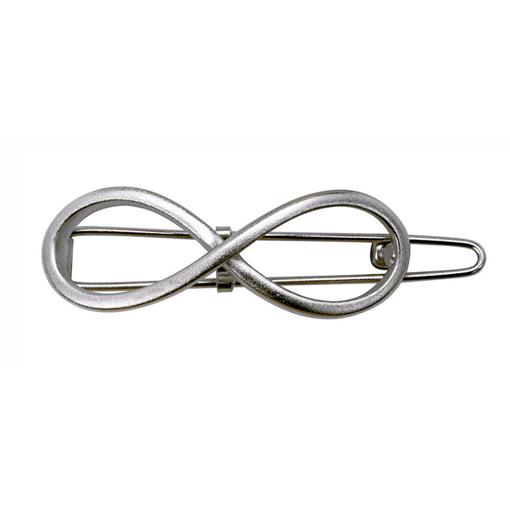 8 Barrette Small Silver Matte