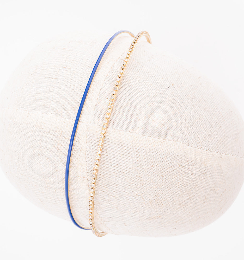Coveted Headband Blue Belle with Crystals