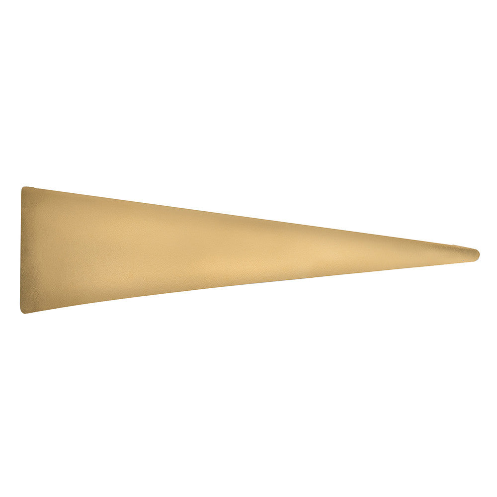 Triangle French Barrette Gold Matte