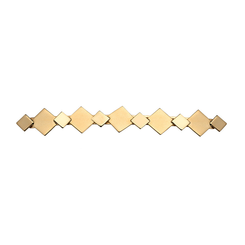 Top Tier Barrette 2 Tone Gold