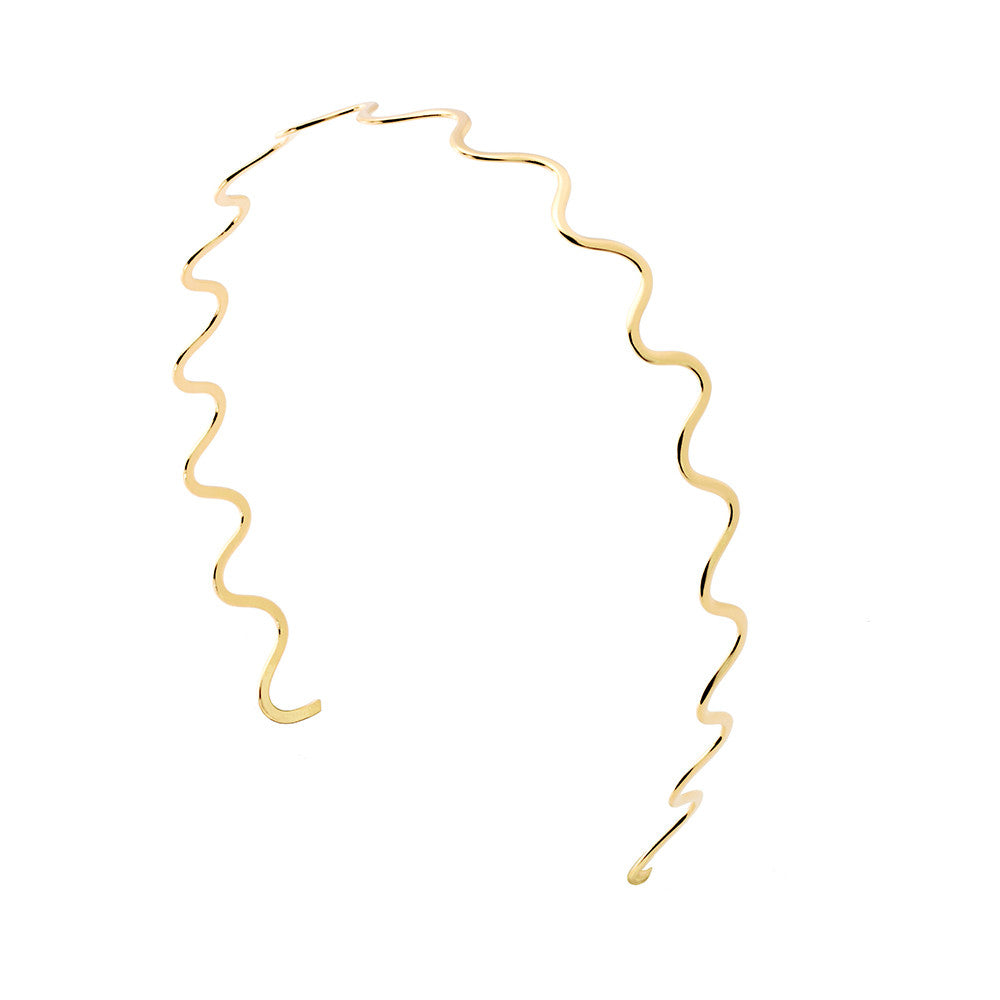 Ultra Curvy Headband Gold Matte